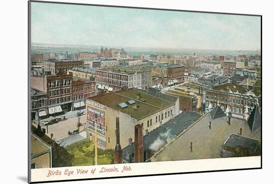 Downtown Lincoln, Nebraska-null-Mounted Art Print