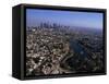 Downtown Los Angeles and MacArthur Park-Bill Varie-Framed Stretched Canvas