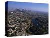 Downtown Los Angeles and MacArthur Park-Bill Varie-Stretched Canvas