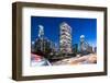 Downtown Los Angeles at Night-Kinetic Imagery-Framed Photographic Print