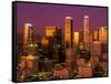 Downtown Los Angeles, California at sunset-null-Framed Stretched Canvas