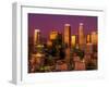 Downtown Los Angeles, California at sunset-null-Framed Photographic Print