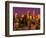 Downtown Los Angeles, California at sunset-null-Framed Photographic Print