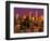 Downtown Los Angeles, California at sunset-null-Framed Photographic Print