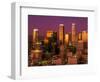 Downtown Los Angeles, California at sunset-null-Framed Photographic Print