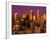 Downtown Los Angeles, California at sunset-null-Framed Photographic Print