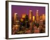 Downtown Los Angeles, California at sunset-null-Framed Photographic Print