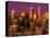 Downtown Los Angeles, California at sunset-null-Stretched Canvas