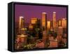 Downtown Los Angeles, California at sunset-null-Framed Stretched Canvas
