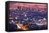 Downtown Los Angeles, California, USA Skyline at Dawn.-SeanPavonePhoto-Framed Stretched Canvas