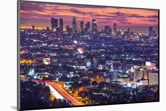 Downtown Los Angeles, California, USA Skyline at Dawn.-SeanPavonePhoto-Mounted Photographic Print