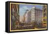 Downtown Los Angeles, California-null-Framed Stretched Canvas