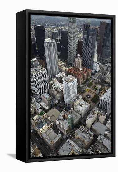 Downtown Los Angeles, Including Us Bank Tower 73 Floors, Aerial-David Wall-Framed Stretched Canvas