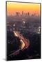 Downtown Los Angeles Skyline at Twilight Ca.-f11photo-Mounted Photographic Print