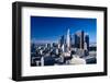 Downtown Los Angeles viewed from the Hollywood Hills, Los Angeles, California-null-Framed Photographic Print