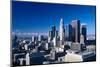 Downtown Los Angeles viewed from the Hollywood Hills, Los Angeles, California-null-Mounted Photographic Print