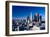 Downtown Los Angeles viewed from the Hollywood Hills, Los Angeles, California-null-Framed Photographic Print