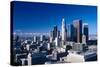 Downtown Los Angeles viewed from the Hollywood Hills, Los Angeles, California-null-Stretched Canvas