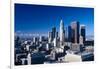 Downtown Los Angeles viewed from the Hollywood Hills, Los Angeles, California-null-Framed Photographic Print