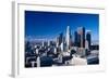 Downtown Los Angeles viewed from the Hollywood Hills, Los Angeles, California-null-Framed Photographic Print