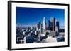 Downtown Los Angeles viewed from the Hollywood Hills, Los Angeles, California-null-Framed Photographic Print