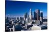 Downtown Los Angeles viewed from the Hollywood Hills, Los Angeles, California-null-Stretched Canvas