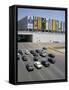 Downtown, Main Thoroughfare and Shopping Mall, Brasilia, Brazil, South America-Geoff Renner-Framed Stretched Canvas