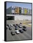 Downtown, Main Thoroughfare and Shopping Mall, Brasilia, Brazil, South America-Geoff Renner-Framed Stretched Canvas