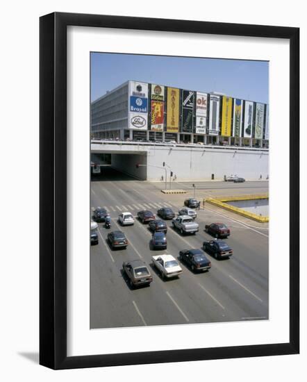 Downtown, Main Thoroughfare and Shopping Mall, Brasilia, Brazil, South America-Geoff Renner-Framed Photographic Print