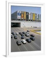 Downtown, Main Thoroughfare and Shopping Mall, Brasilia, Brazil, South America-Geoff Renner-Framed Photographic Print