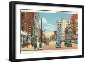 Downtown Manchester, New Hampshire-null-Framed Art Print