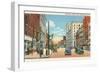 Downtown Manchester, New Hampshire-null-Framed Art Print