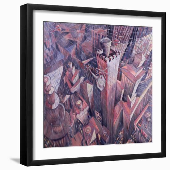 Downtown Manhattan Hailstorm, 1995-Charlotte Johnson Wahl-Framed Giclee Print