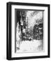 Downtown Manhattan in Blizzard-null-Framed Photographic Print