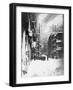 Downtown Manhattan in Blizzard-null-Framed Photographic Print