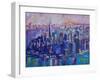 Downtown Manhattan Skyline in Morning Light With Jersey-M. Bleichner-Framed Art Print