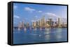 Downtown Miami Skyline, Miami, Florida, United States of America, North America-Gavin Hellier-Framed Stretched Canvas