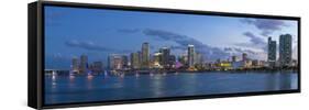 Downtown Miami Skyline, Miami, Florida, USA, North America-Gavin Hellier-Framed Stretched Canvas