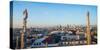 Downtown Milan as seen through the roof of the city's famous Duomo cathedral, Milan, Lombardy, Ital-Alexandre Rotenberg-Stretched Canvas