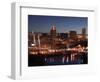 Downtown Milwaukee from Rte. 94 43 Hwy-Walter Bibikow-Framed Photographic Print