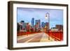 Downtown Minneapolis, Minnesota at Night Time-photo.ua-Framed Photographic Print