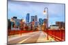 Downtown Minneapolis, Minnesota at Night Time-photo.ua-Mounted Photographic Print