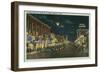 Downtown Modesto at Night-null-Framed Art Print