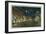 Downtown Modesto at Night-null-Framed Art Print