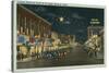 Downtown Modesto at Night-null-Stretched Canvas