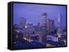 Downtown, Montreal, Quebec, Canada-Walter Bibikow-Framed Stretched Canvas