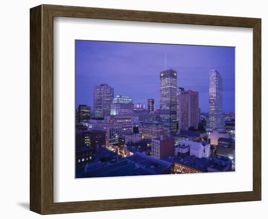 Downtown, Montreal, Quebec, Canada-Walter Bibikow-Framed Photographic Print