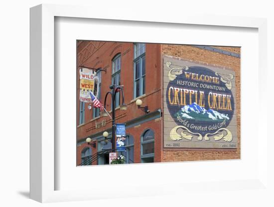 Downtown Mural, Cripple Creek, Colorado, United States of America, North America-Richard Cummins-Framed Photographic Print