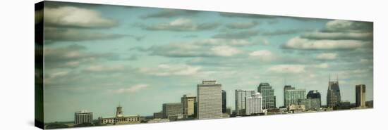 Downtown Nashville after Sunrise-Jai Johnson-Stretched Canvas