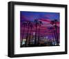 Downtown Night - Los Angeles-null-Framed Art Print